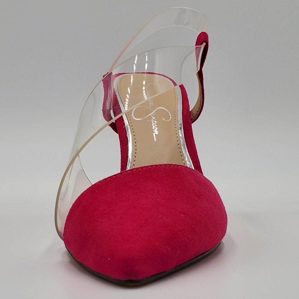 Jessica Simpson Magenta Sling Back Heels - Picture 14 of 17